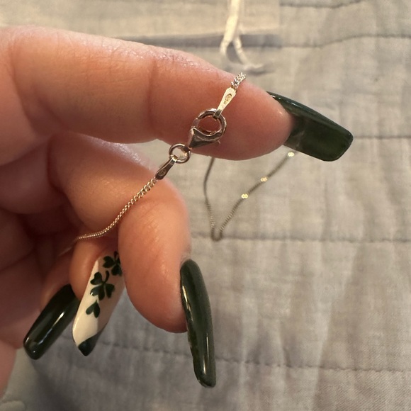 Sterling Silver Teardrop Opal Pendant with amethyst accents stones .  NWOT - Picture 9 of 14